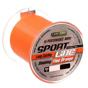 Леска Carp Pro Sport Line Fluo Orange  1000м 7,4кг/0,335мм (Оранжевая) 