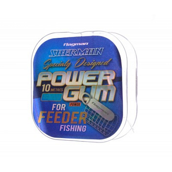 Резина для фидерной оснастки F-fishing Feeder Gum Sherman  10м 5,8кг/0,80мм (Прозрачная) 