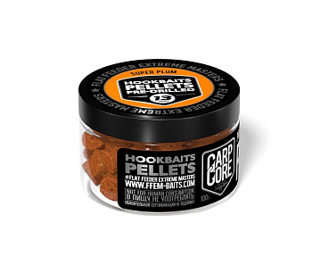 Пеллетс FFEM Baits насадочный Pellets  Super Plum 13мм 100 г (Супер Слива) Просверленный  Оранжевый