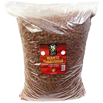 Пеллетс Lion Baits  Halibut 6мм 15 кг (Палтус)   Красный