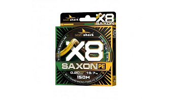 Плетеный шнур EastShark Saxon PE X8  150м 28,5кг/0,28мм (3color) 